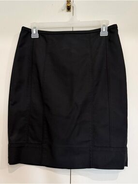 White House Black Market Perfect Form Black Tailored Pencil Skirt